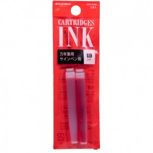 Cartucho de Caneta Tinteiro Platinum C/2 Red