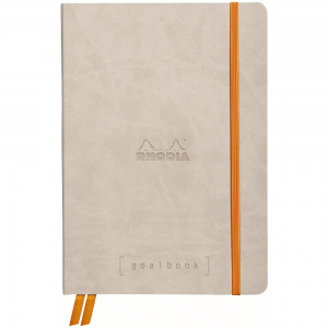 Bloco Sketchbook de Couro Goalbook Rhodia Beige A5