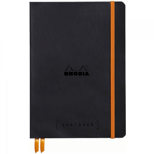 Bloco Sketchbook de Couro Goalbook Rhodia Black A5
