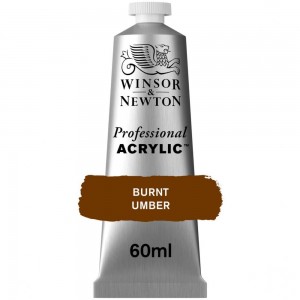 Tinta Acrílica Professional W&N 60ml S1 076 Burnt Umber