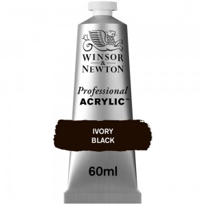 Tinta Acrílica Professional W&N 60ml S1 331 Ivory Black