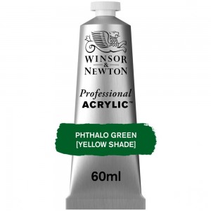 Tinta Acrílica Professional W&N 60ml S2 521 Phthalo Green (Yellow Shade)