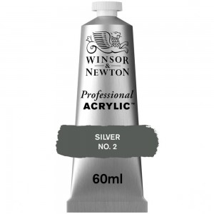 Tinta Acrílica Professional W&N 60ml S3 624 Silver 2