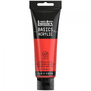Tinta Acrílica Liquitex Basics 510 Cadmium Red Light Hue 118ml