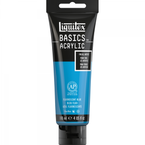 Tinta Acrílica Liquitex Basics 984 Fluorescent Blue 118ml