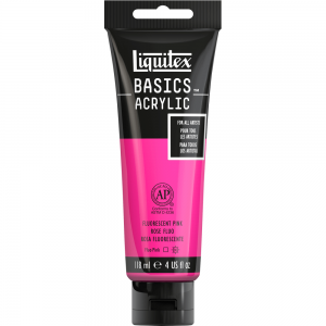Tinta Acrílica Liquitex Basics 987 Fluorescent Pink 118ml