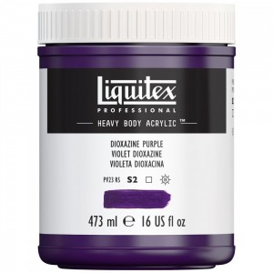 Tinta Acrílica Heavy Body 473ml Dioxazine Purple 186 Liquitex