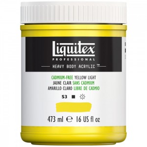 Tinta Acrílica Heavy Body 473ml Cadmium Free Yellow Light 889 Liquitex