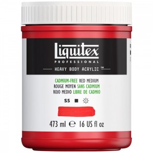 Tinta Acrílica Heavy Body 473ml Cadmium Free Red Medium 894 Liquitex