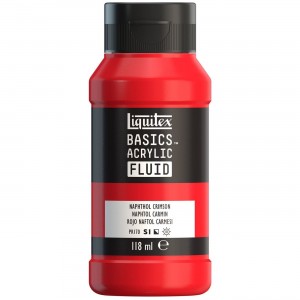 Tinta Acrílica Liquitex Basics Fluída 118ml S1 292 Naphtol Crimson