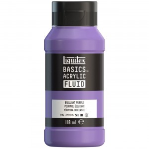 Tinta Acrílica Liquitex Basics Fluída 118ml S1 590 Brilliant Purple
