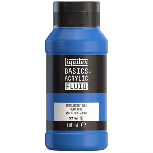 Tinta Acrílica Liquitex Basics Fluída 118ml S2 984 Fluorescent Blue