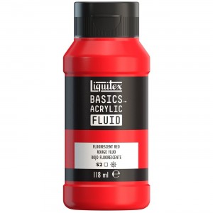 Tinta Acrílica Liquitex Basics Fluída 118ml S2 983 Fluorescent Red