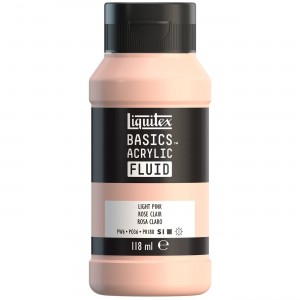 Tinta Acrílica Liquitex Basics Fluída 118ml S1 810 Light Pink