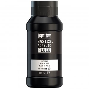 Tinta Acrílica Liquitex Basics Fluída 118ml S1 276 Mars Black