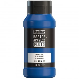 Tinta Acrílica Liquitex Basics Fluída 118ml S1 420 Primary Blue