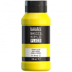 Tinta Acrílica Liquitex Basics Fluída 118ml S1 410 Primary Yellow