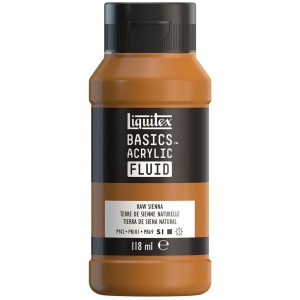 Tinta Acrílica Liquitex Basics Fluída 118ml S1 330 Raw Sienna