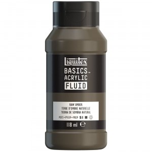Tinta Acrílica Liquitex Basics Fluída 118ml S1 331 Raw Umber