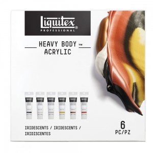 Tinta Acrílica Heavy Body 06 Cores 59ml Iridescentes Liquitex 