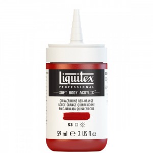 Tinta Acrílica Liquitex Soft Body 59ml Quinacridone Red Orange S3 109
