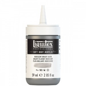 Tinta Acrílica Liquitex Soft Body 59ml Iridescent Bright Silver S2 236