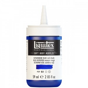 Tinta Acrílica Liquitex Soft Body 59ml Ultramarine Blue Red Shade S1 382 