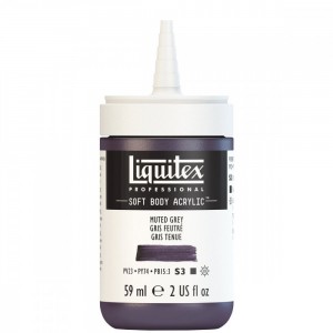Tinta Acrílica Liquitex Soft Body 59ml Muted Grey S3 505