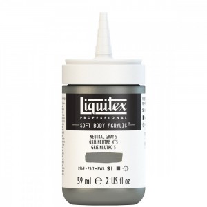 Tinta Acrílica Liquitex Soft Body 59ml Neutral Gray 5  S1 599