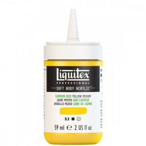 Tinta Acrílica Liquitex Soft Body 59ml Cadmium Free Yellow Med S3 890