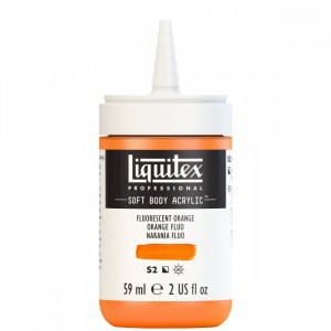 Tinta Acrílica Liquitex Soft Body 59ml Fluorescent Orange S2 982