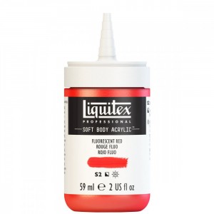 Tinta Acrílica Liquitex Soft Body 59ml Fluorescent Red S2 983