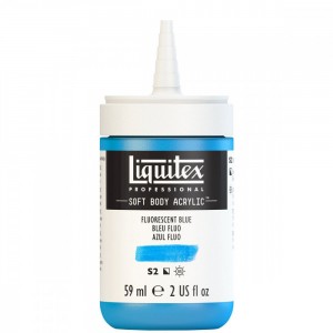 Tinta Acrílica Liquitex Soft Body 59ml Fluorescent Blue S2 984