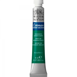 Tinta Aquarela Cotman Winsor & Newton 8ml Hookers Green Dark 312