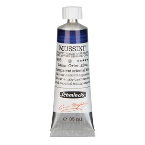 Tinta Óleo Schmincke Mussini 35ml S3 496 Transparent Oriental Blue