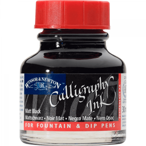 Tinta Para Caligrafia Winsor & Newton Black