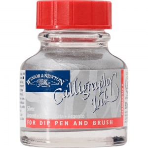 Tinta Para Caligrafia Winsor & Newton Silver
