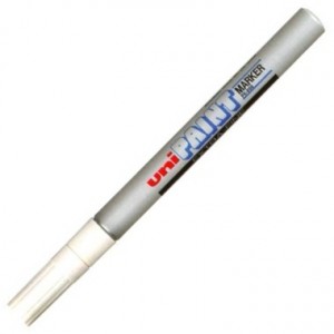 Marcador Paint Marker Uni PX-203 Prata