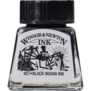 Tinta para Desenho Winsor & Newton 14ml Black Indian